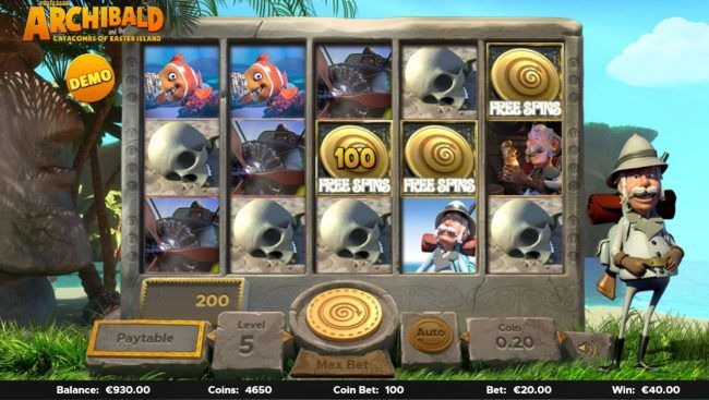 Scatter win triggers the free spins feature