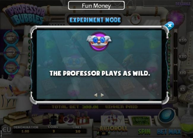 The Professor plays as wild.