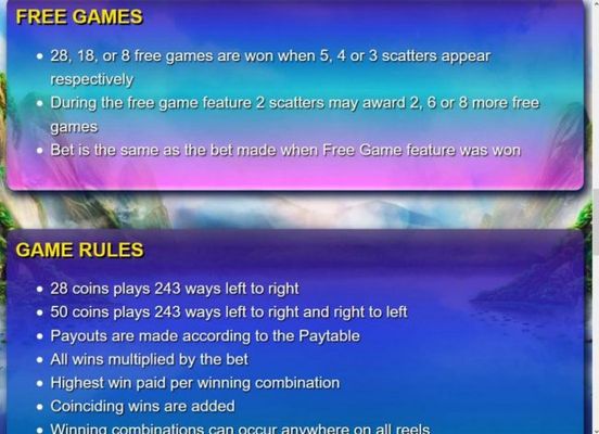 Free Games Rules