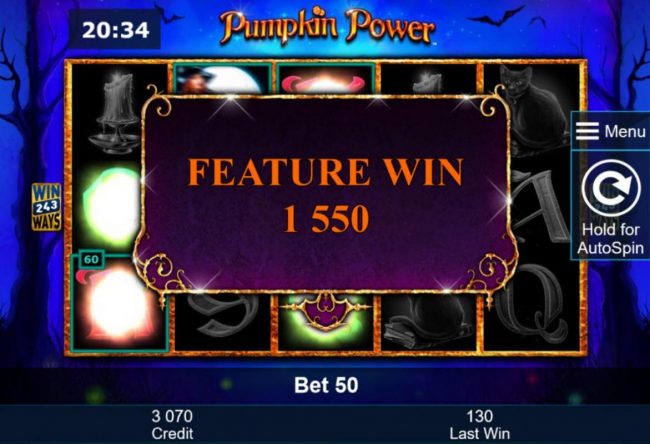 Total Free Spins Win 1,550.00