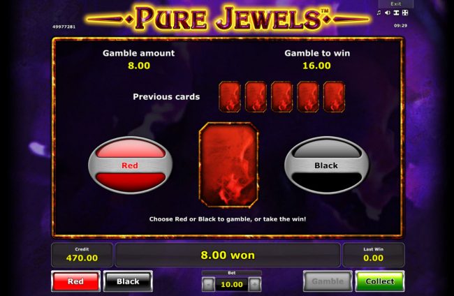 Red or Black Gamble feature