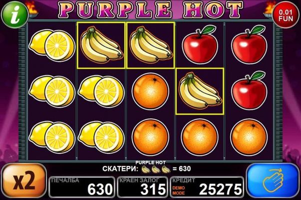 Three banana scatter symbols triggers a cash prize award.