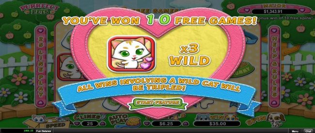 10 Free Spins Awarded