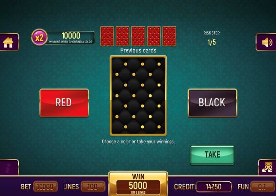 Red or Black Gamble Feature