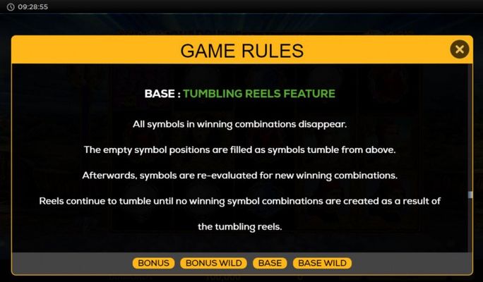 Tumbling Reels Feature