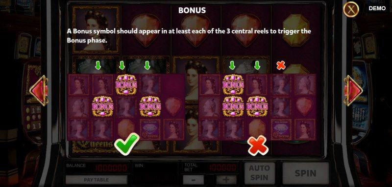 Queens & Diamonds :: Bonus Game Rules