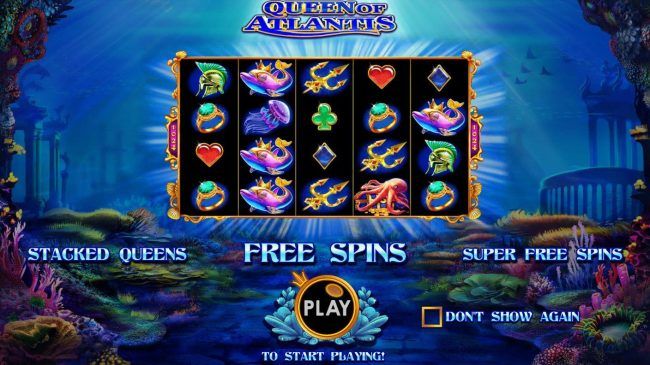 Game features include: Stacked Queens, Free Spins and Super Free Spins.