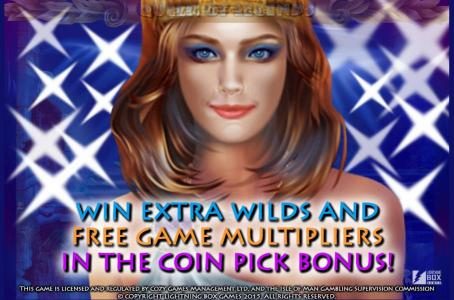 Win extra wilds and free game multipliers in the coin pick bonus!