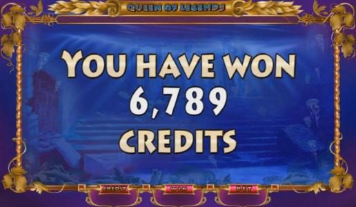 Bonus feature pays out a total of 6,739 credits for an epic win.