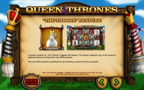 the throne feature game rules