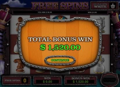 Total bonus win $1,520.00