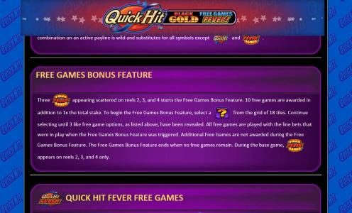 free games bonus feature