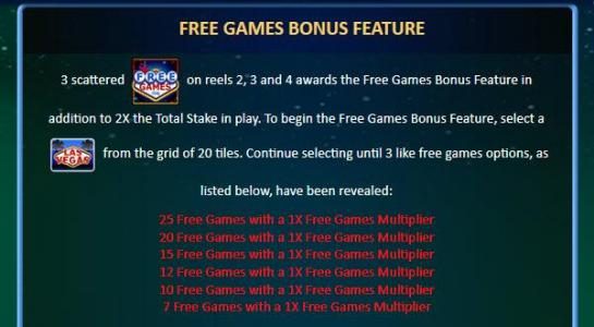 Free Games Bonus Feature Rules
