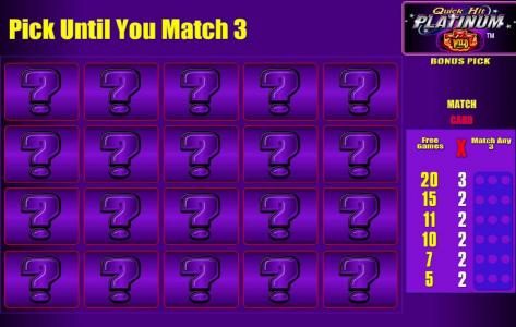 pick until you match 3