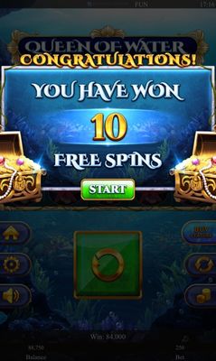 10 Free Spins Awarded