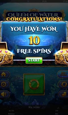 10 Free Spins Awarded