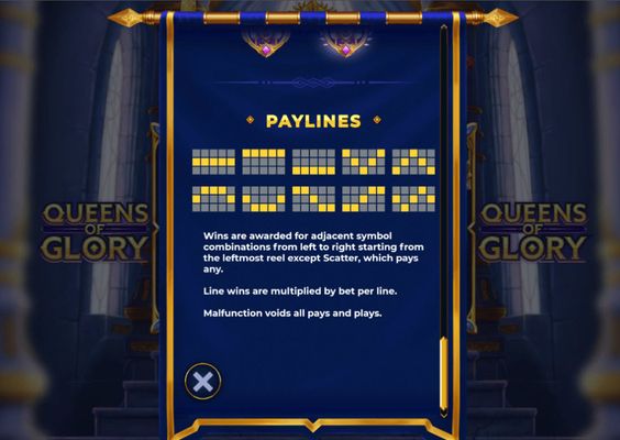 Paylines 1-10