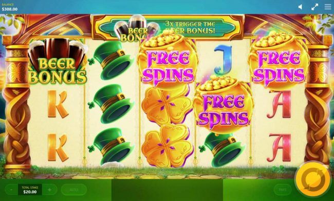 Free Spins feature triggered.