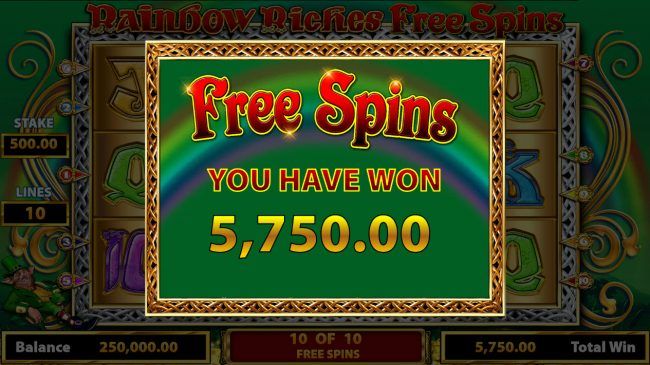 Total Free Spins Payout