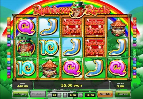 A Five of a Kind triggers a 50.00 line pay.