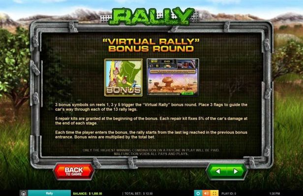 Virtual Rally Bonus Rules