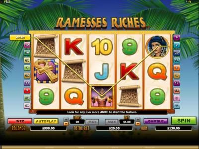 here is an example of a 130 coin jackpot