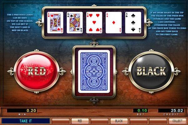 Red or Black Gamble feature