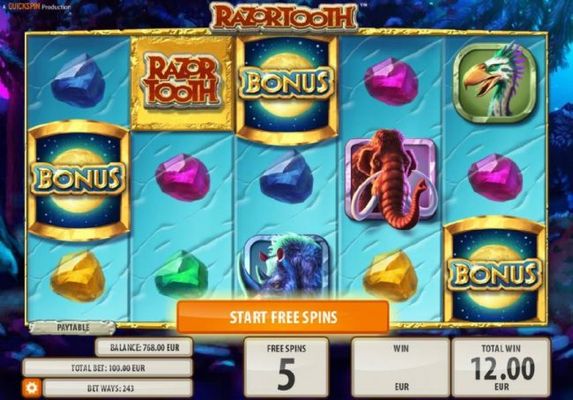 Free Spins Gameboard