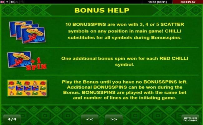 Bonus Game Rules