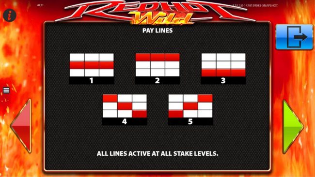 Payline Diagrams 1-5