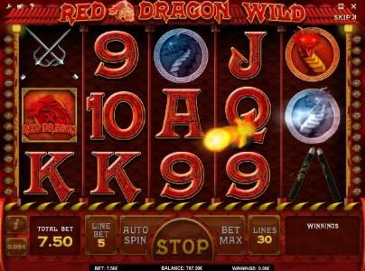 Dragon Wild can change up to five symbols into wilds