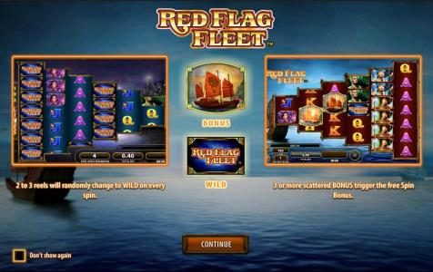 2 to 3 reels will randomly change to wild on every spin. Three or more scattered BONUS trigger the Free Spin Bonus.