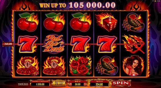 Four of a kind adds $360 to the payout