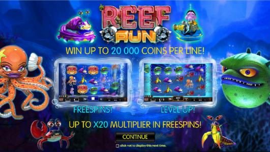 Win up to 20,000 coins per line. Free Spins! Level Up! Up to x20 multiplier in Free Spins!