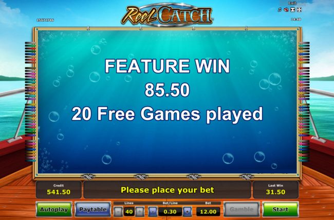 Total Free Spins Payout