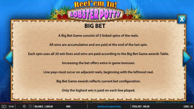 Big Bet Rules