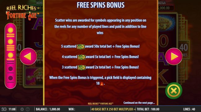 Free Spins Rules