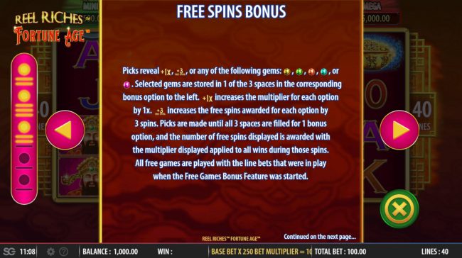 Free Spins Rules