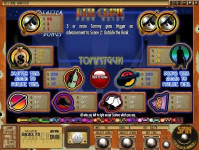 slot game symbols paytable and payline diagrams