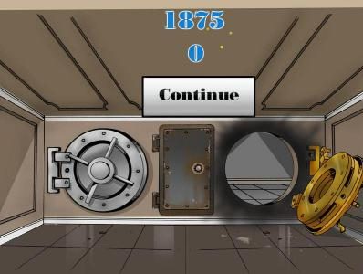 with the bank vault blown you earned an 1875 coin big win