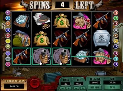 $37.50 jackpot triggered during the free spins feature
