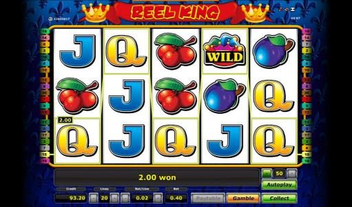 With every win on Reel King you have the option to Gamble or Collect your winnings