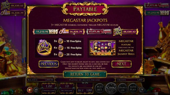 Megastar Jackpots