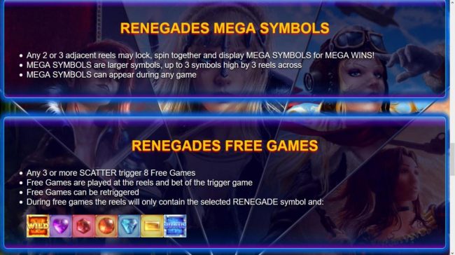 Mega Symbol Rules and Free Games Rules