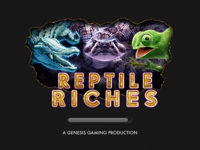 Splash screen - game loading - Lizards and Snakes Theme