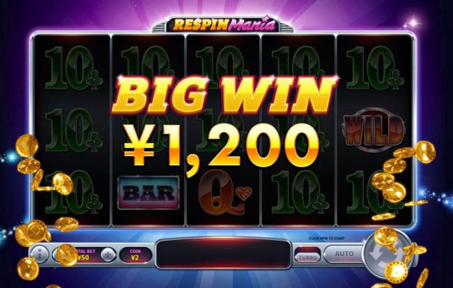 A 1200 coin big win