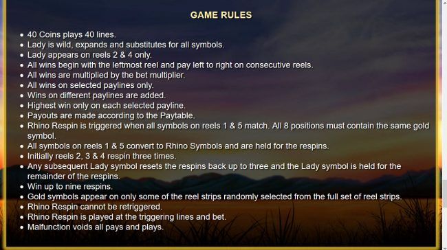 General Game Rules