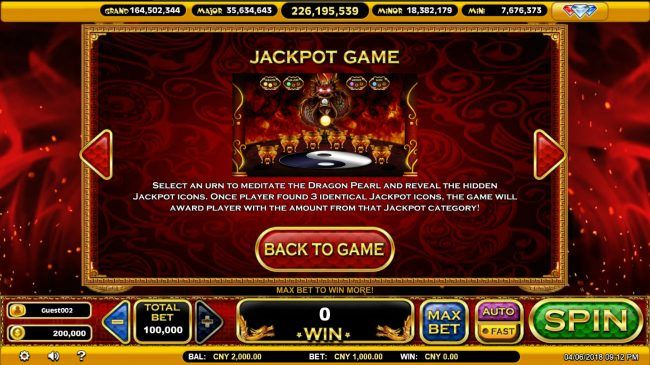 Jackpot Game Rules