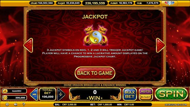 Jackpot Rules