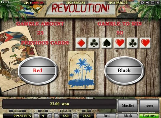 Red or Black Gamble feature